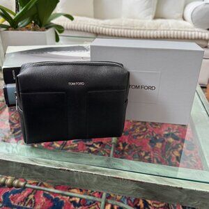 Tom Ford Beauty Black Makeup Bag Cosmetic Pouch Case Travel Unisex New in Box